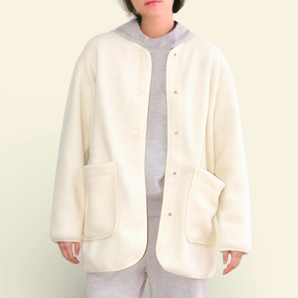 Everlane Cream Teddy Liner
